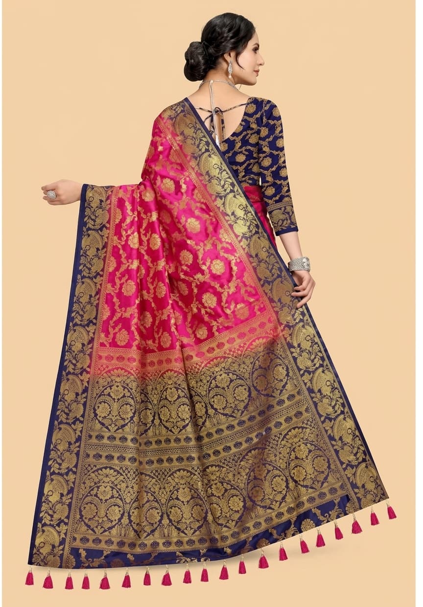 Saree For Women All-Season Cotton Silk Banarasi